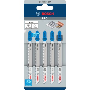 Bosch Stichsägeblätter T 127 D, 3 Stück, für schnelle Schnitte in Aluminium.