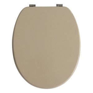 Sanitop-Wingenroth WC-Sitz Venezia Beige, antibakterieller WC-Deckel mit Metallscharnier.