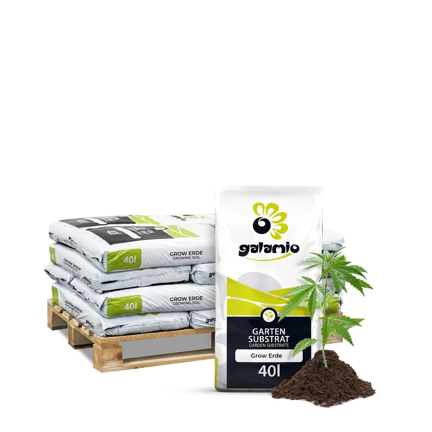 Galamio Grow Erde 40l x 12 Sack 480l 12er Palette