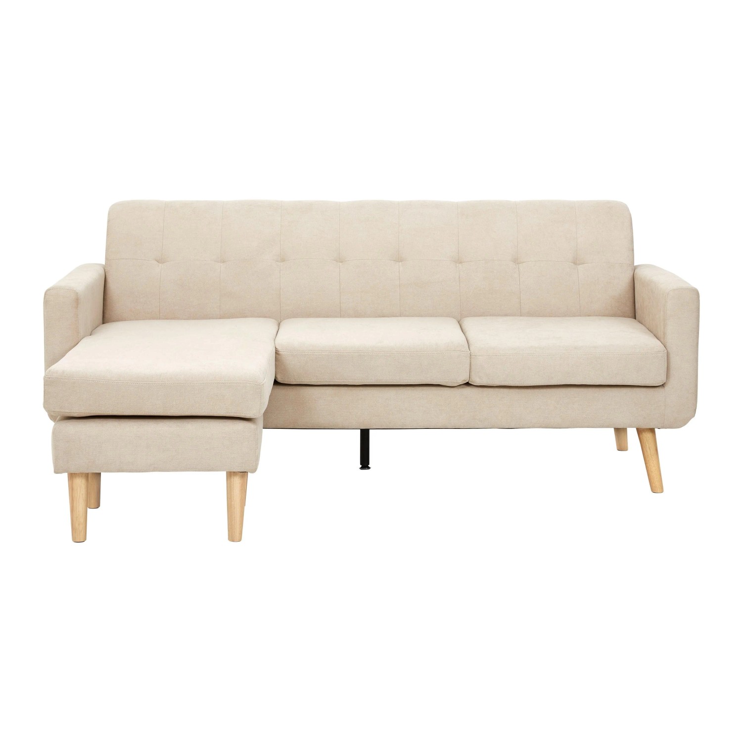 Bessagi Home Wohnlandschaft Tamara Beige Webstoff
