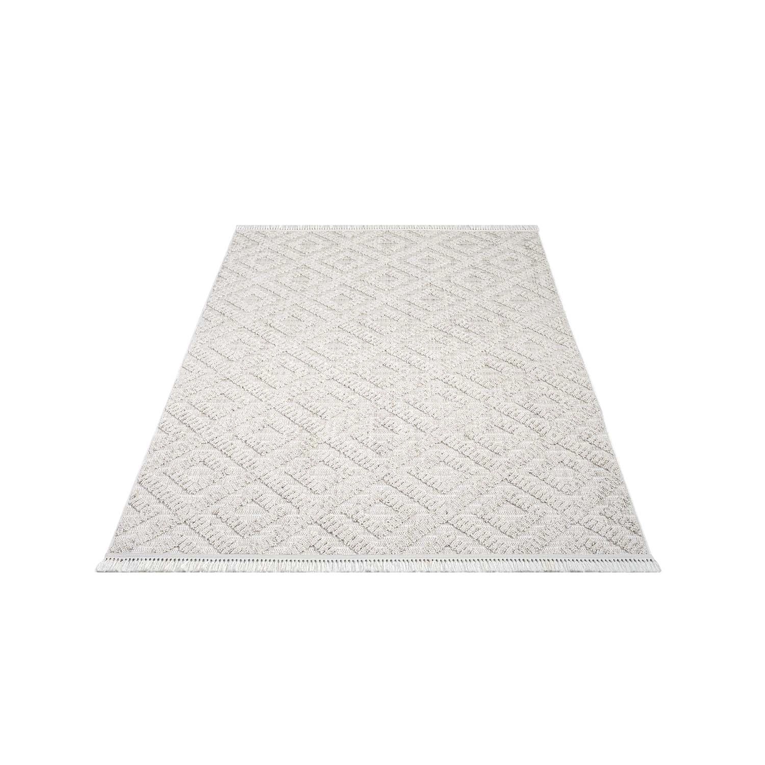 payé Teppich Klassiko 27 Fransen 160x230 cm Beige