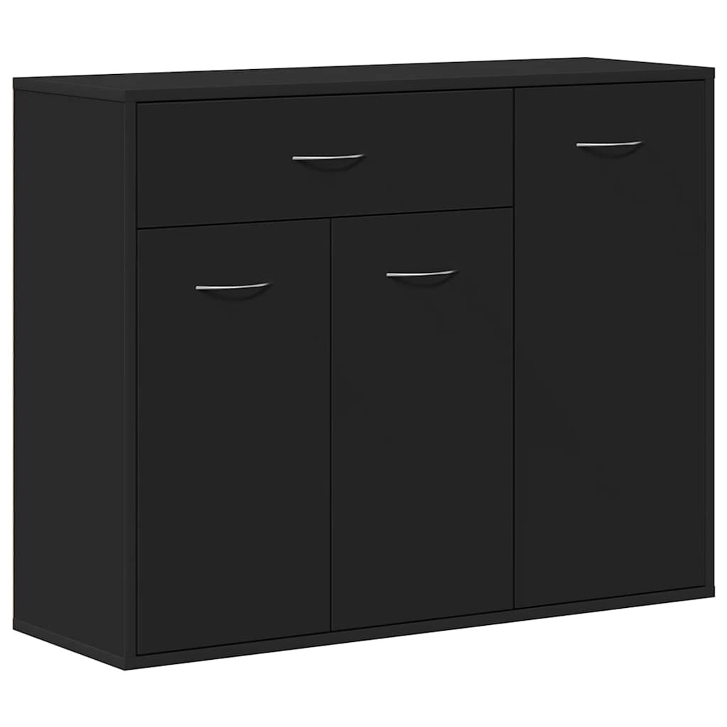vidaXL Sideboard Schwarz 88x30x70 cm Holzwerkstoff 800676