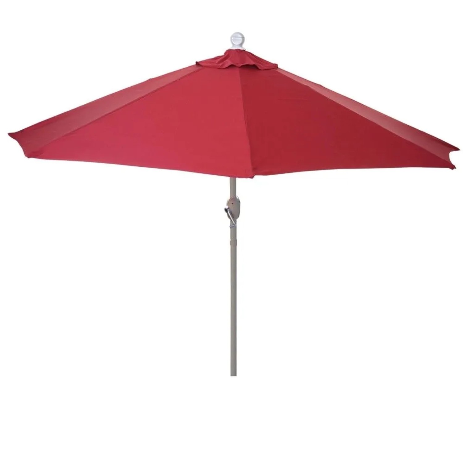 MCW Sonnenschirm Lorca Halbrund 2,7m UV 50+ 270cm Bordeaux ohne Ständer
