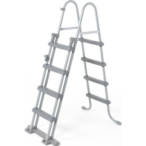 Bestway Sicherheitsleiter, 122 cm, für Pools bis 122 cm Höhe. Poolleiter mit hochklappbarem Einstieg.