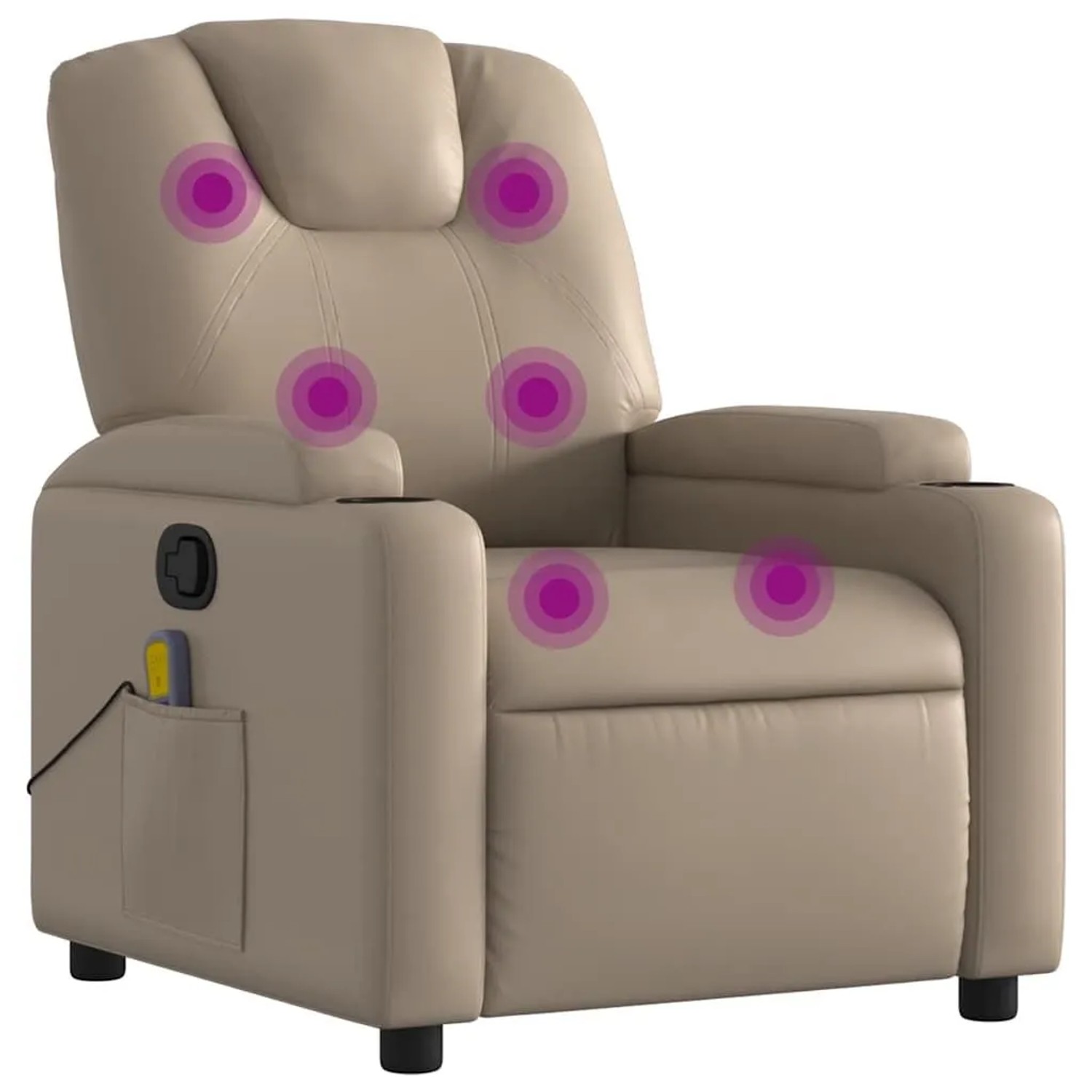 vidaXL Massagesessel Cappuccino-Braun Kunstleder 372402 günstig online kaufen