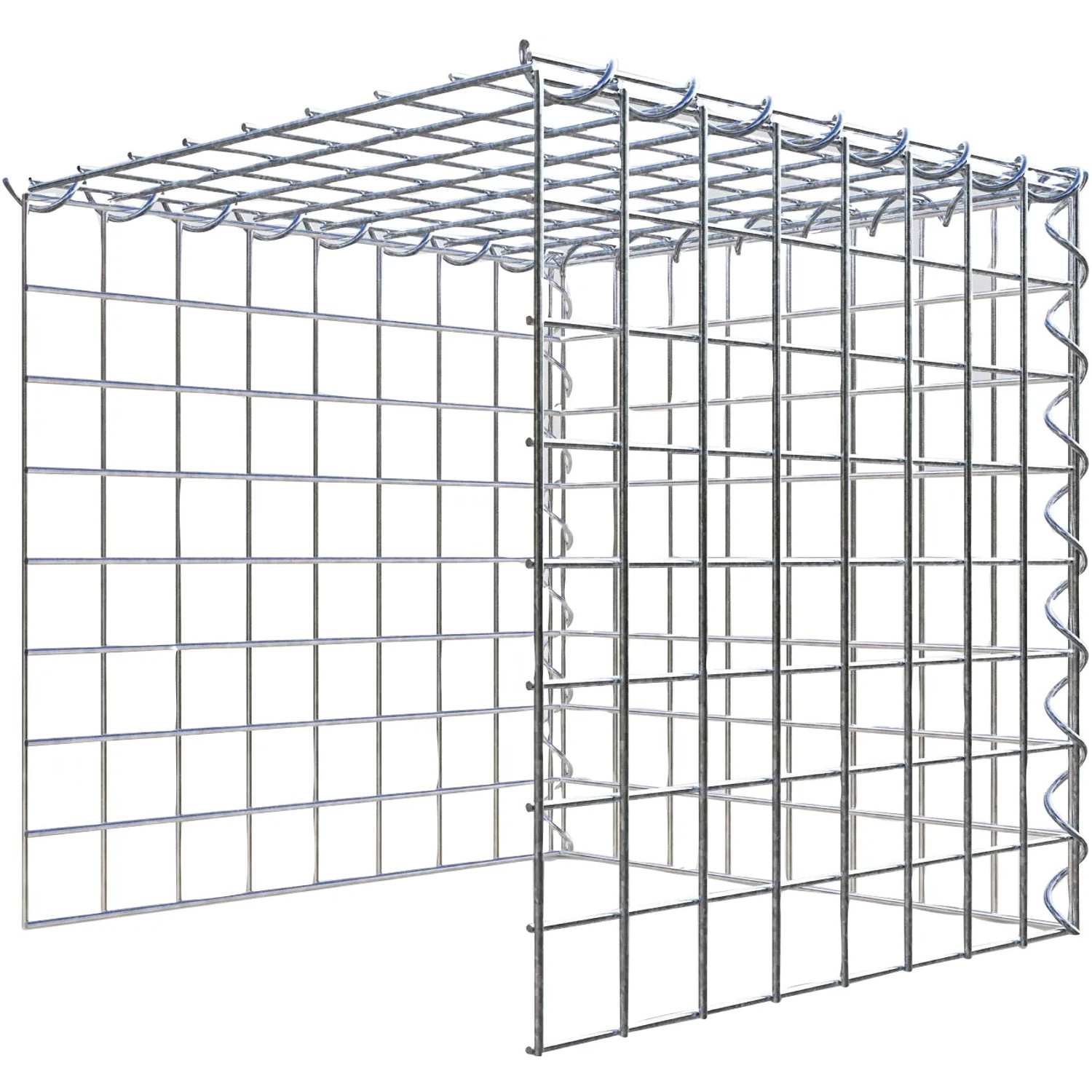 Gabiona Gabione-Anbaukorb Typ 4 40 x 40 x 40 cm Maschenw 5 x 5 cm