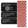 Detailaufnahme der DMT SimpleSharp Diamant Schleiffläche mit roten Punkten.