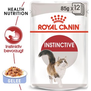 Royal Canin Instinctive Katzenfutter Nass in Gelee, 12 x 85g Portionsbeutel.