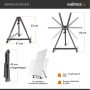 Walimex Pro Tischstaffelei Klappbar Staffelei Aluminium Leinwand Tragetasche_5
