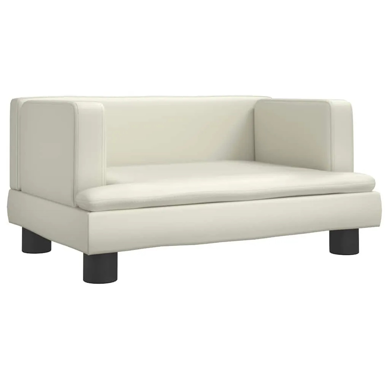 vidaXL Kindersofa Creme 60x40x30 cm Kunstleder 3196325