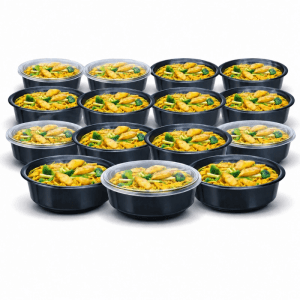 BigDean Meal Prep Boxen 700 ml 15 Stück Runde Schalen Mit Deckel