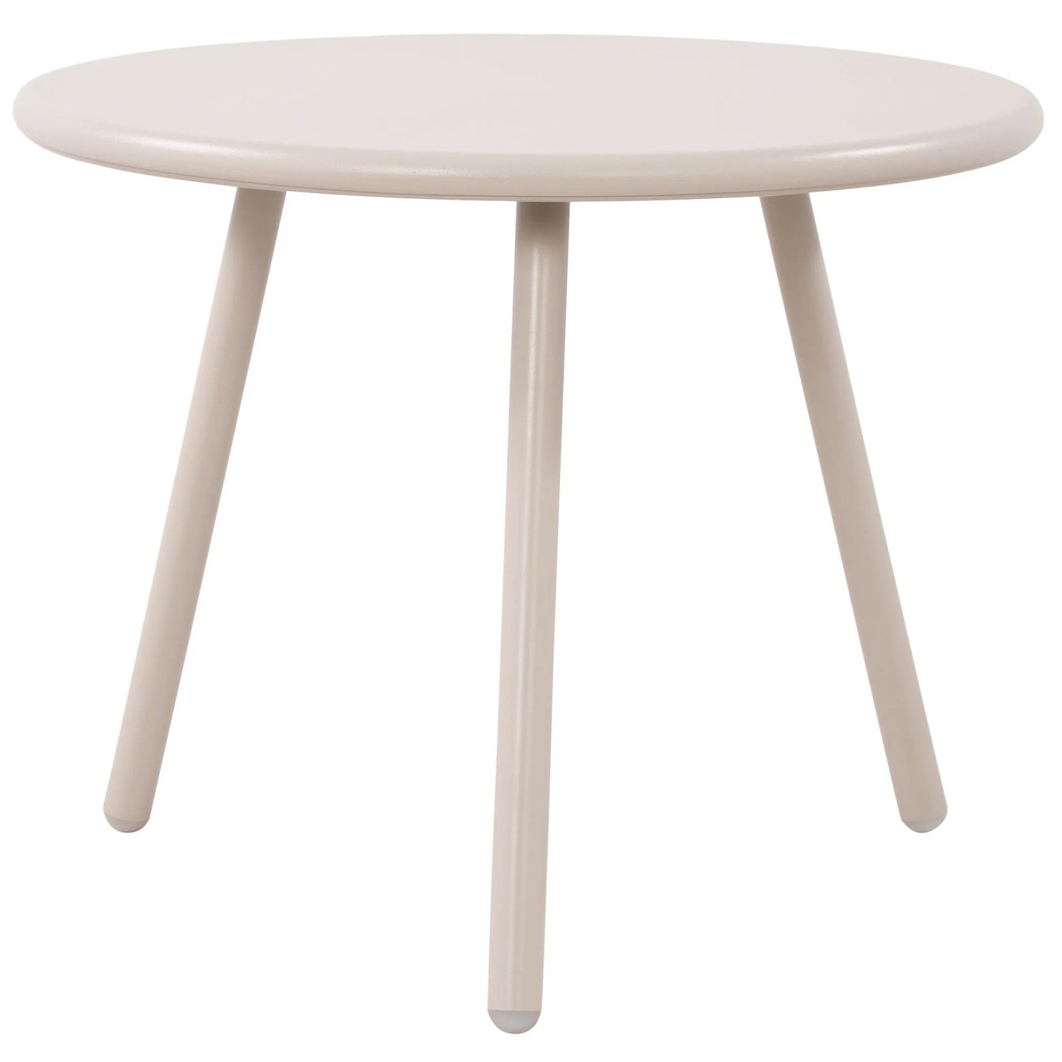 DELUKE Couchtisch CAKOT Kunststoff Hellgrau 50x50x40cm Sofatisch Rund Beistelltisch Wohnzimmertisch Klein