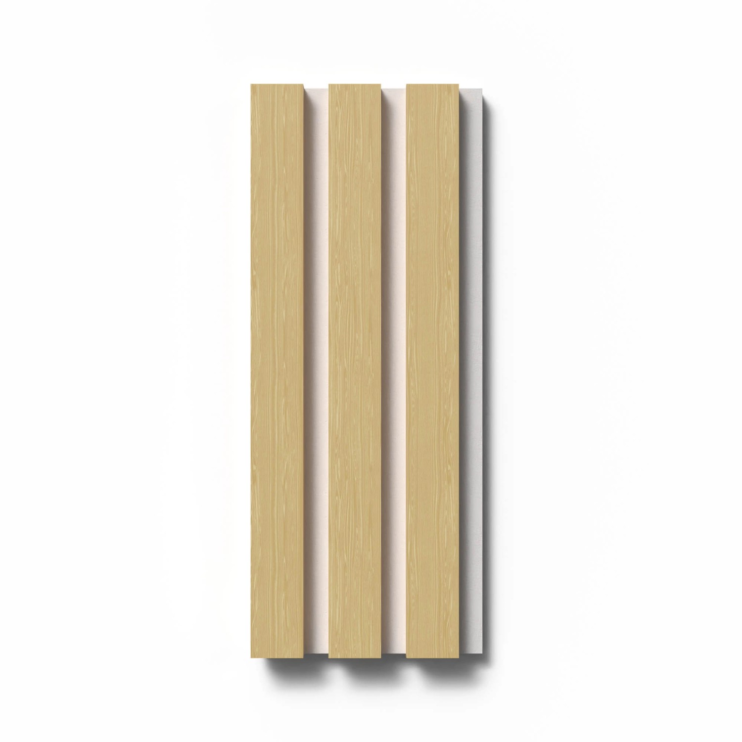 Akustikpaneel-Muster Eiche Unbehandelt MDF Braun Filz Weiß 29,5 cm x 15 cm