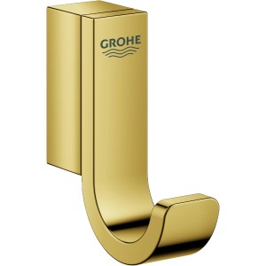 Grohe Bademantelhaken Selection, Cool Sunrise, goldener Handtuchhalter für die Wandmontage.