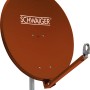 Schwaiger Satellitenschüssel, Ø 75cm, Ziegelrot, für optimalen SAT-Empfang.