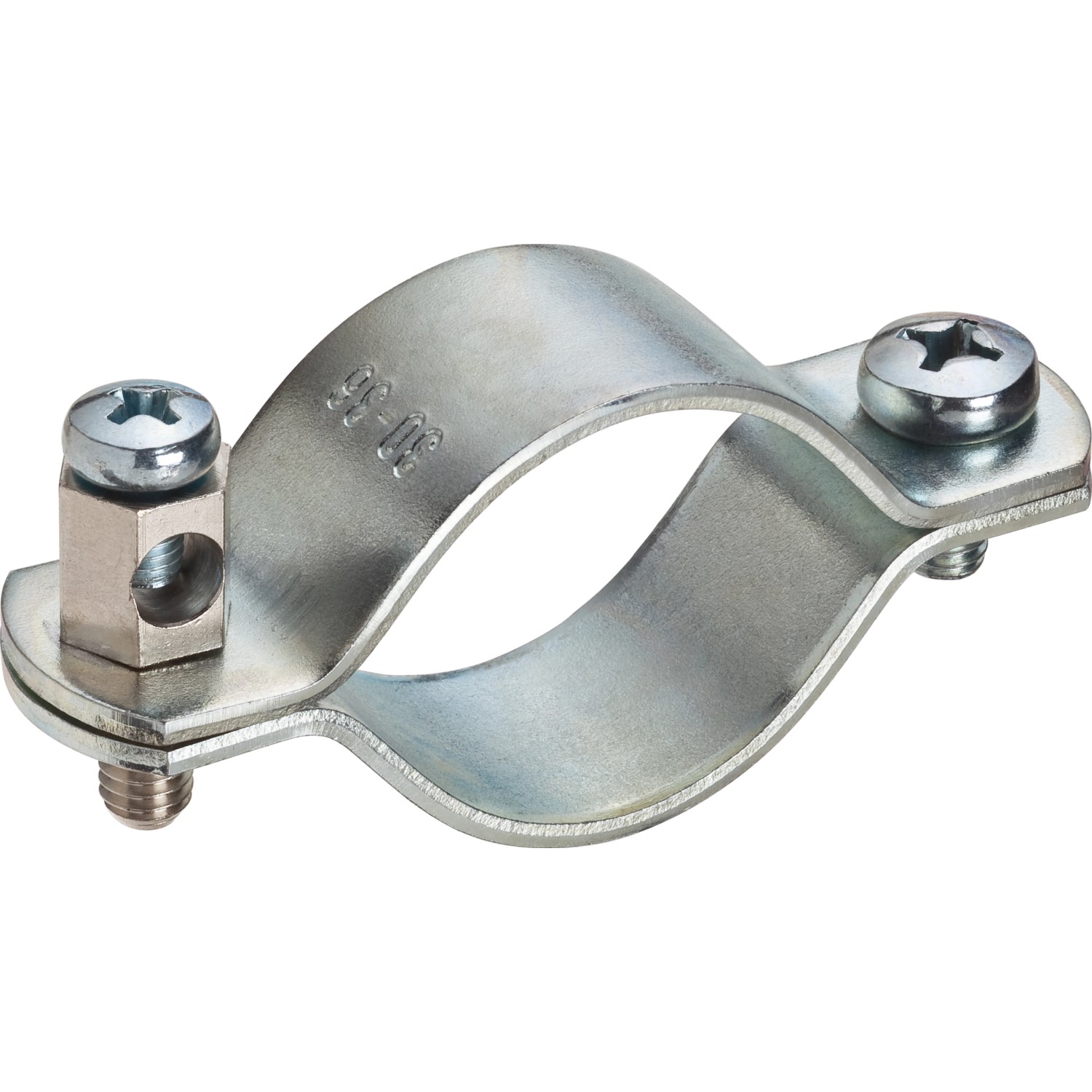 Erdungsschelle Verzinkt Silber 25 mm (1 Zoll)