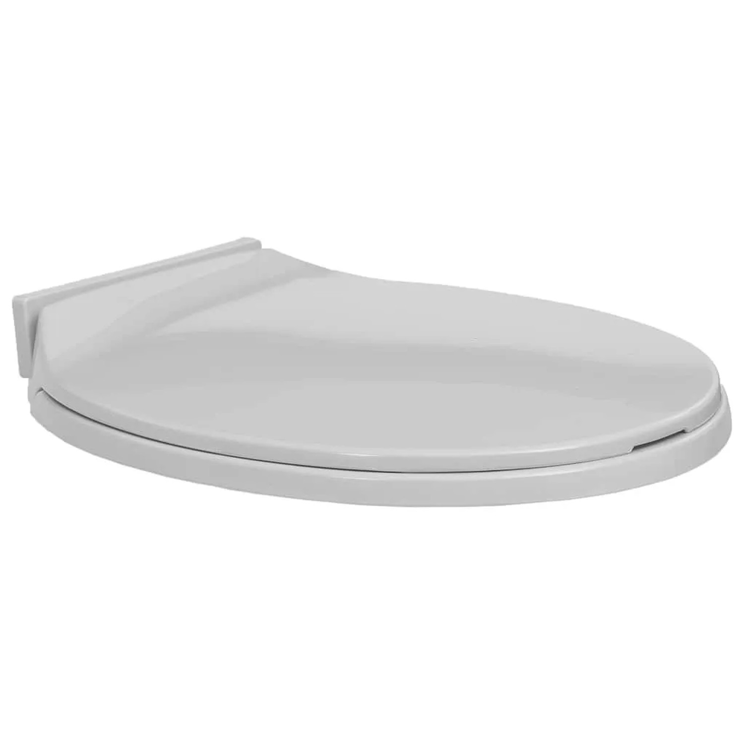 vidaXL Toilettensitz mit Absenkautomatik Hellgrau Oval 145814
