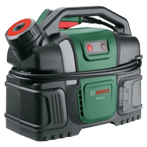 Bosch Fontus 18V-6 Akku-Fahrradreiniger mit Akku und Ladegerät.