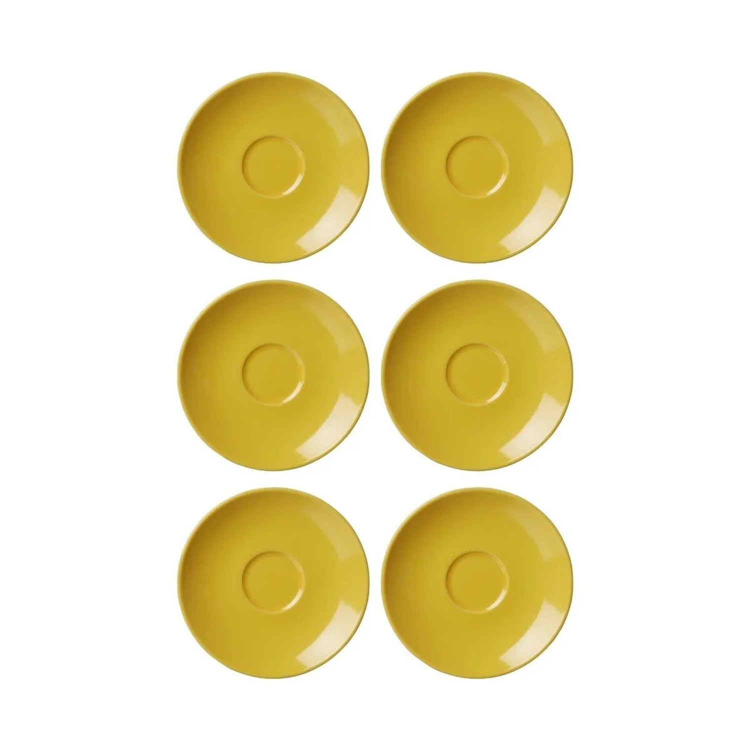 Ritzenhoff & Breker DOPPIO Espressountertassen 12 cm 6er Set Gelb