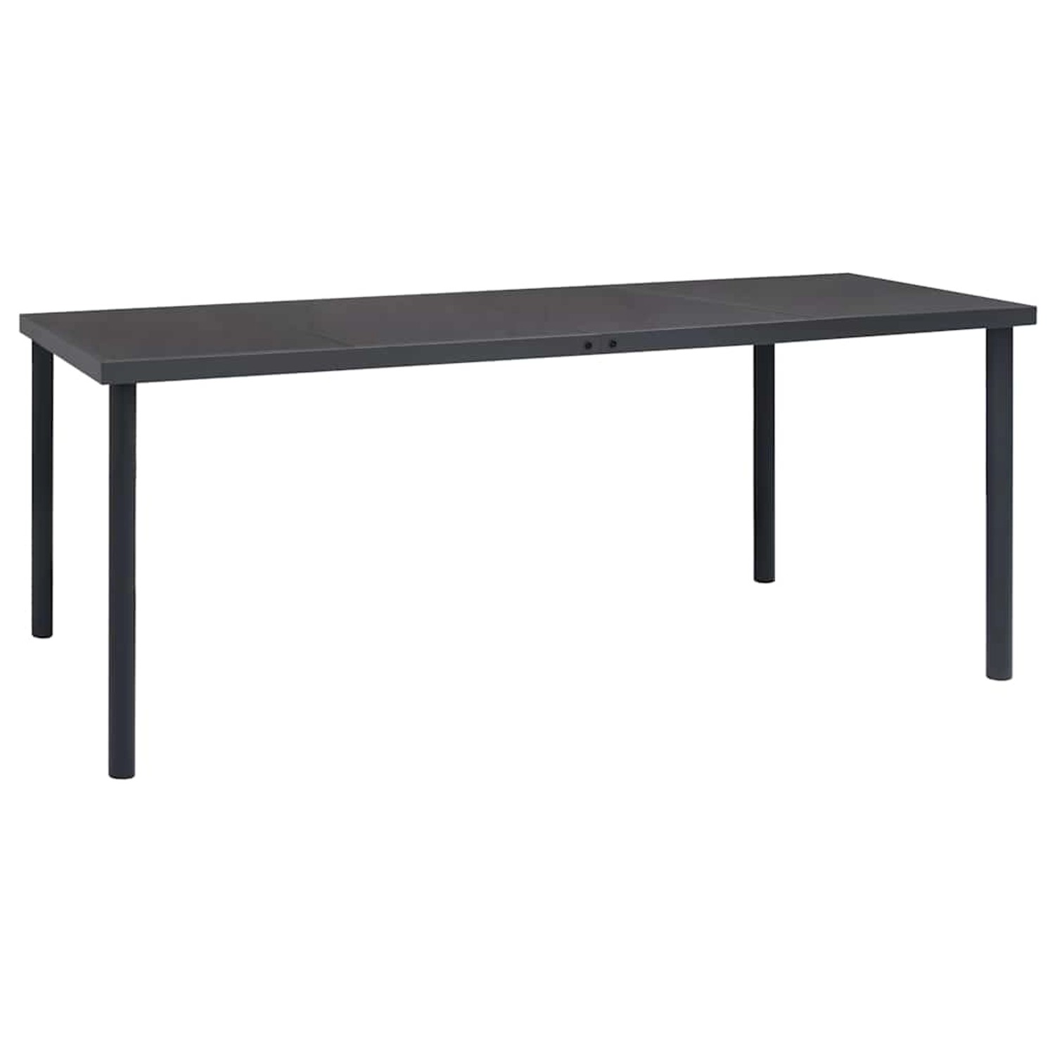 vidaXL Outdoor-Esstisch Anthrazit 190x90x74 cm Stahl 313088 günstig online kaufen