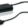 Schwarzer Bluetooth Stereo Transmitter für Computer & Multimedia Zubehör mit USB- und Klinkenanschluss.