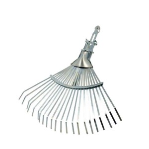 Galaflor Laubbesen aus Verzinktem Metall 22 Zinken Verstellbar 27 bis 50 cm