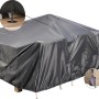 Aerocover Schutzhülle mit Abstandshalter und Sandsäcken in Anthrazit für Gartenmöbel.