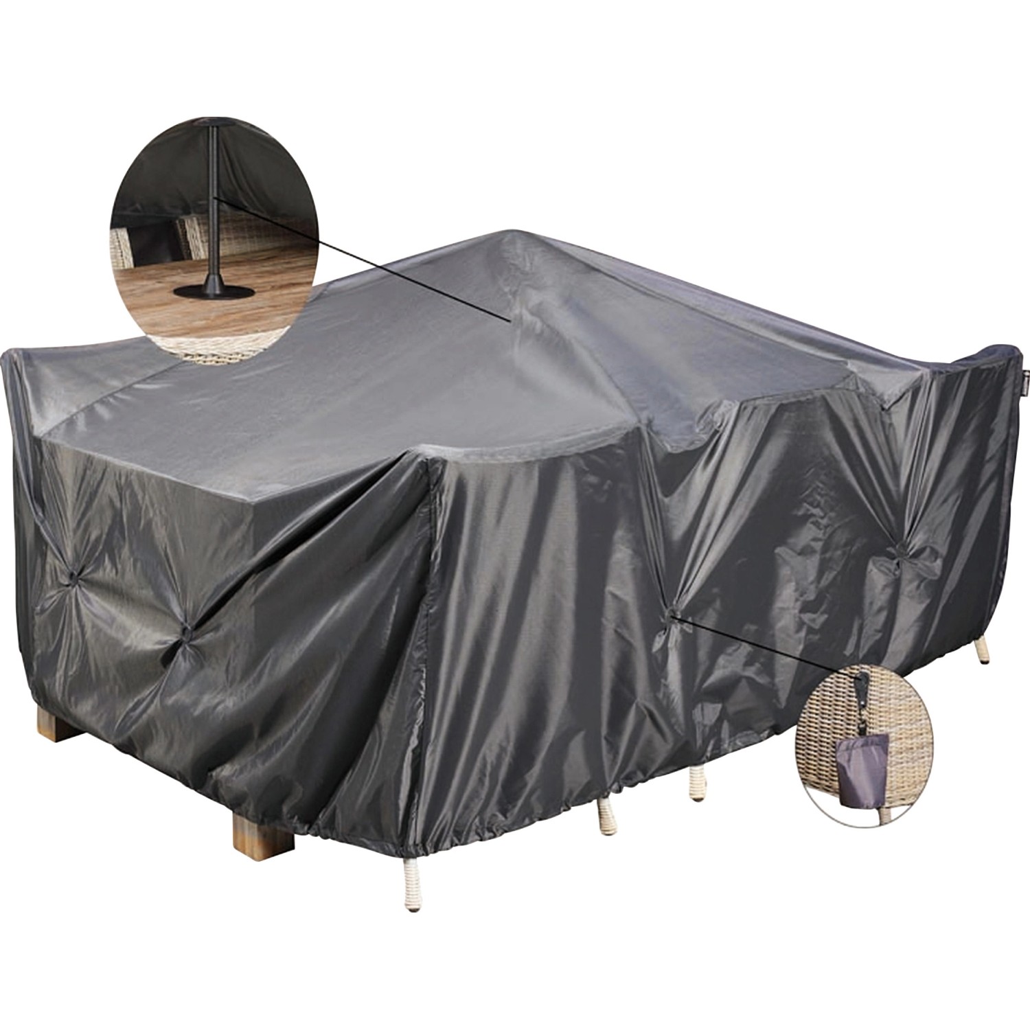 Aerocover Abstandshalter und 8 Sandsäcke Anthrazit kaufen bei OBI