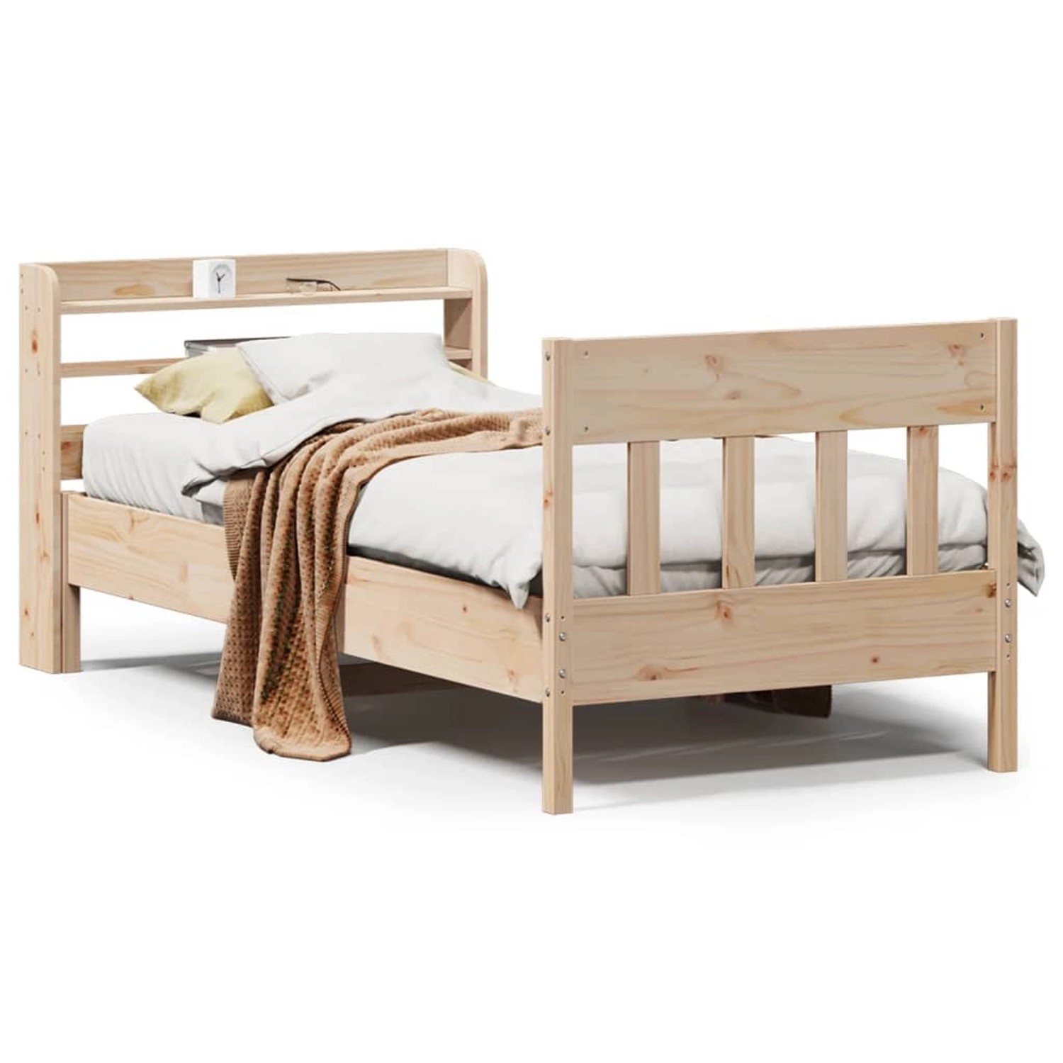 vidaXL Massivholzbett ohne Matratze 75x190 cm Kiefernholz 3307029 günstig online kaufen