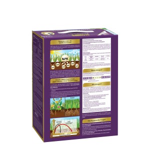 Compo Rasendünger Unkraut & Moos 4in1, 6kg Packung für 200m², Rückseite mit Anwendungs-Hinweisen.