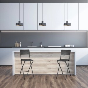 Relaxdays Barhocker 2er Set Kunststoff Stahl Grau Klappbar 115 cm x 44 cm x 63 cm