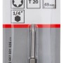 Bosch Schrauberbit Extra Hard T20, 49 mm, in Verpackung. Bit für Schraubendreher und Bohrschrauber.