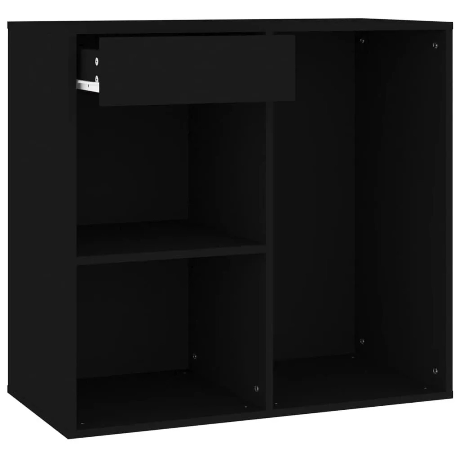vidaXL Kosmetikschrank Schwarz 80x40x75 cm Holzwerkstoff 808838