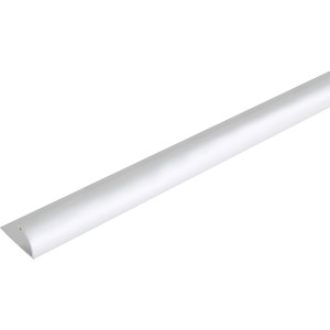 Silbernes Alberts Bodenausgleichsprofil aus Aluminium, 9x24,5x2000 mm.