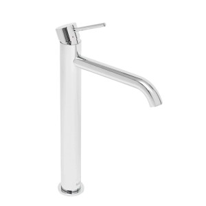 Hohe Swiss Aqua Technologies Einhebelmischer Waschtischarmatur, glänzend chrom, 30,8 cm, für Aufsatzwaschbecken.