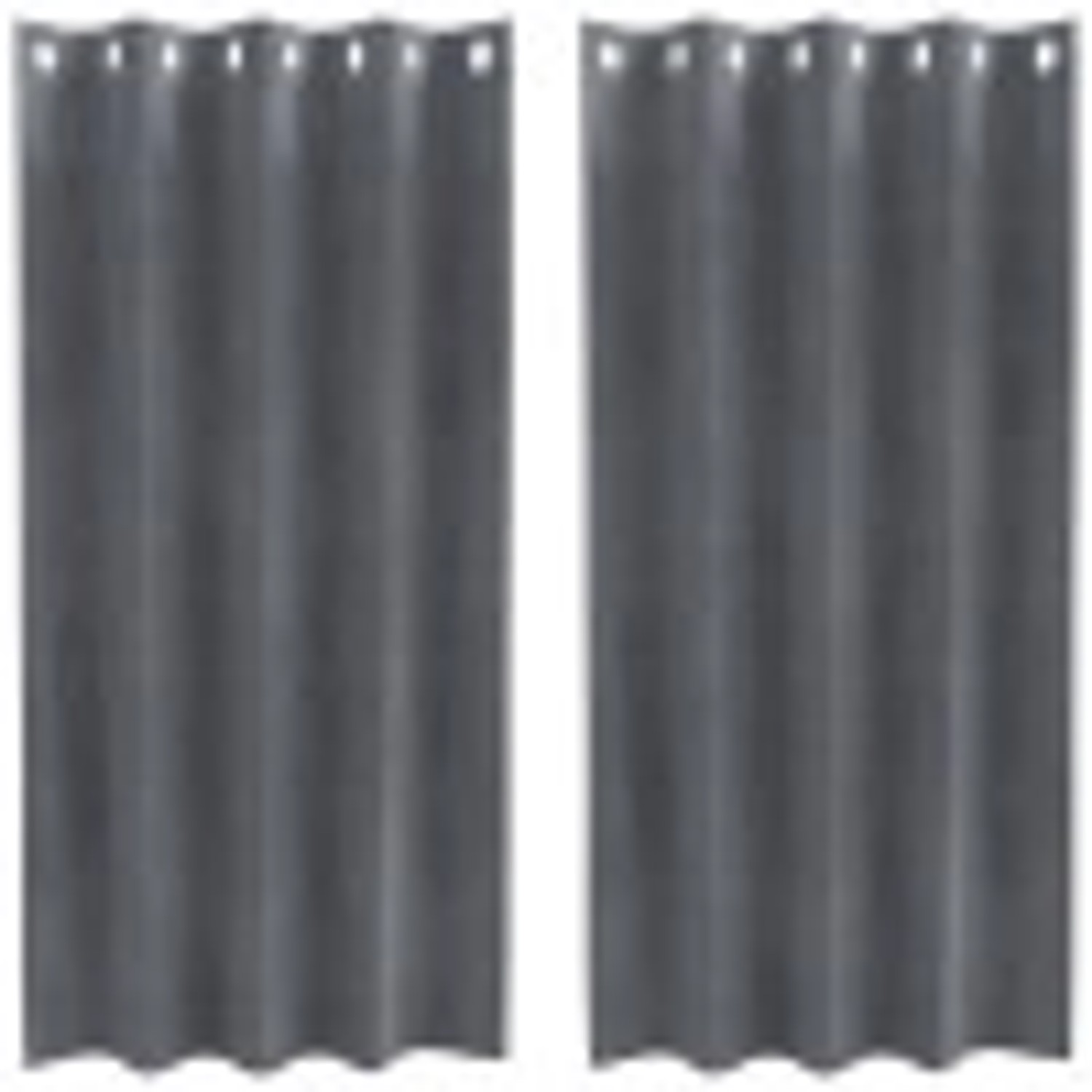 vidaXL Vorhänge 2 Stk Hellgrau 140 x 175 cm Samt 4107284 günstig online kaufen