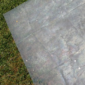 Detailaufnahme des Bodenschutzvlies für Gre Stahlwand Pool Atlantis, zum Schutz der Poolfolie.