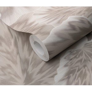 Erismann Vliestapete Spotlight Bliss Taupe mit Blättermotiv, Rolle