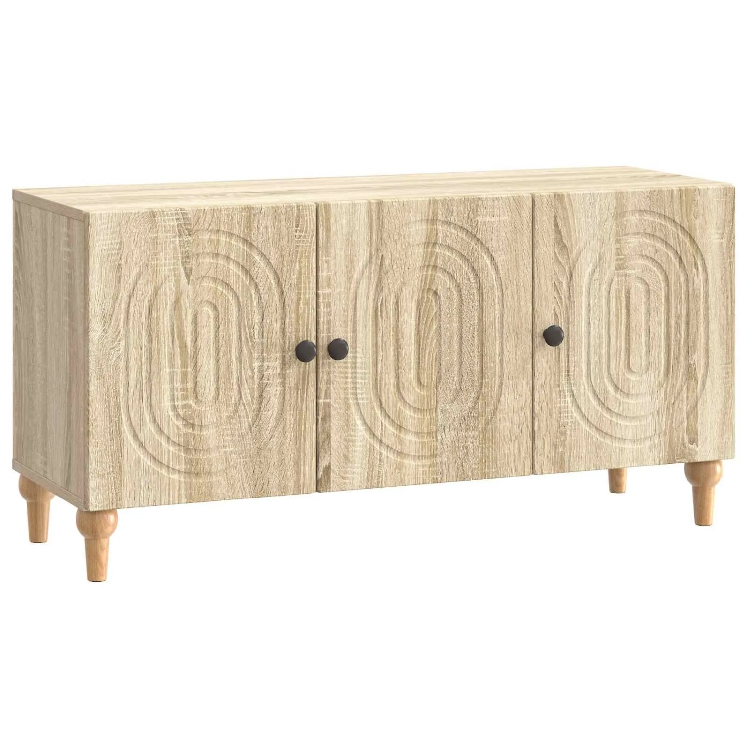 vidaXL TV-Schränk Sonoma-Eiche 99 x 34,5 x 50 cm Holzwerkstoff 894257