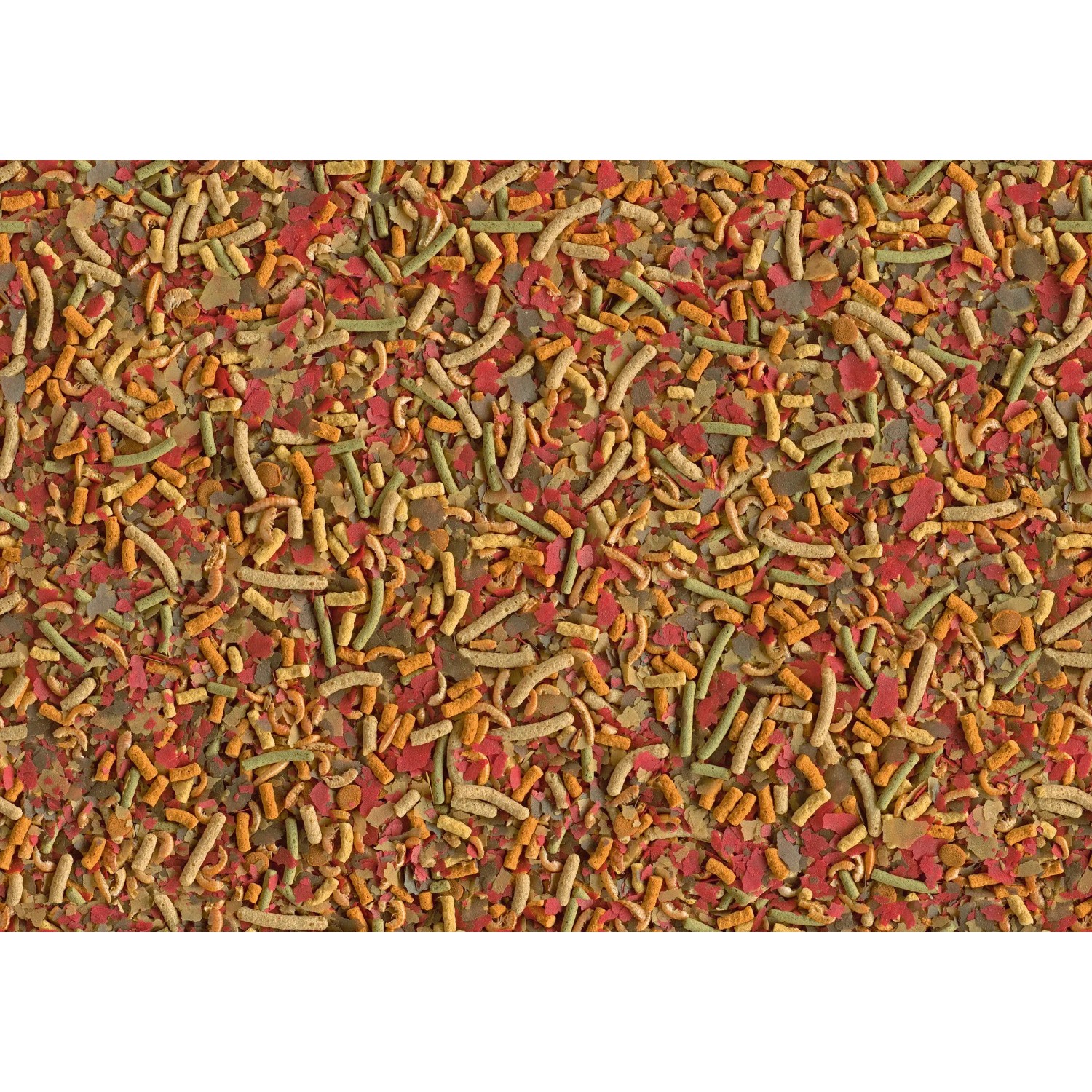 Tetra Pond Multi Mix Fischfutter: Mix aus Flocken, Sticks und Wafern für Teichfische.