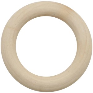 Glorex Holzring, 30mm, natur, FSC® zertifiziert, für Bastelarbeiten und Dekorationen.