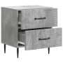 vidaXL Nachttisch 2 Stk Betongrau 43 x 34,5 x 47,5 cm Holzwerkstoff 894762_4
