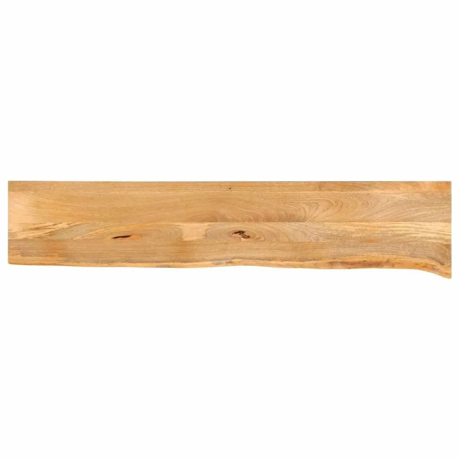 vidaXL Tischplatte mit Baumkante 160x40x2,5 cm Massivholz Mango 370448