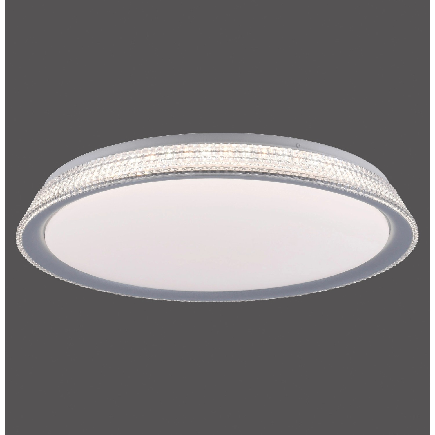 Just Light. LED-Deckenleuchte Kari Silber Ø 51 cm