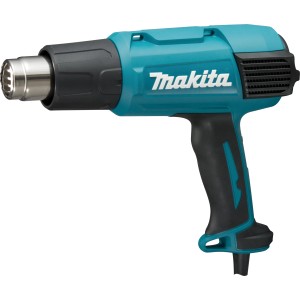 Makita Heissluftgebläse HG6031VK (1.800 W) in Türkis und Schwarz. Heißluftgerät für vielseitige Anwendungen.