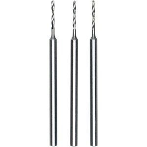 Proxxon Micro-Spiralbohrer, 1 mm, 3er-Set aus HSS-Stahl für Miniaturwerkzeuge.
