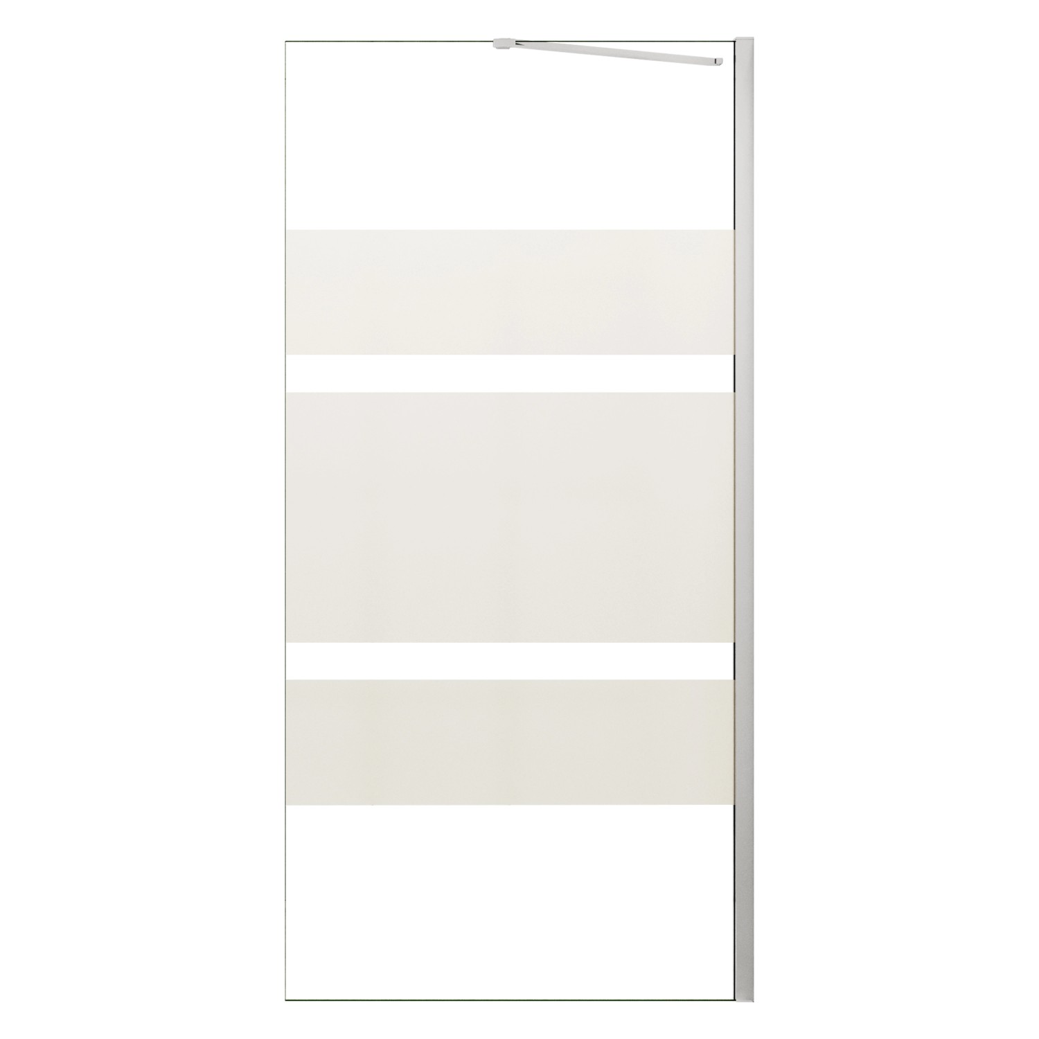 AICA 60x190cm Walk In Teilsatiniert 6mm ESG Duschwand mit 50cm Diagonal Wan günstig online kaufen