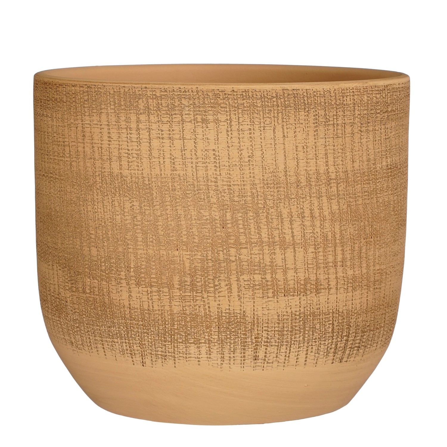 Mica Decorations Übertopf Florian Keramik 26 cm x Ø 28 cm Braun kaufen