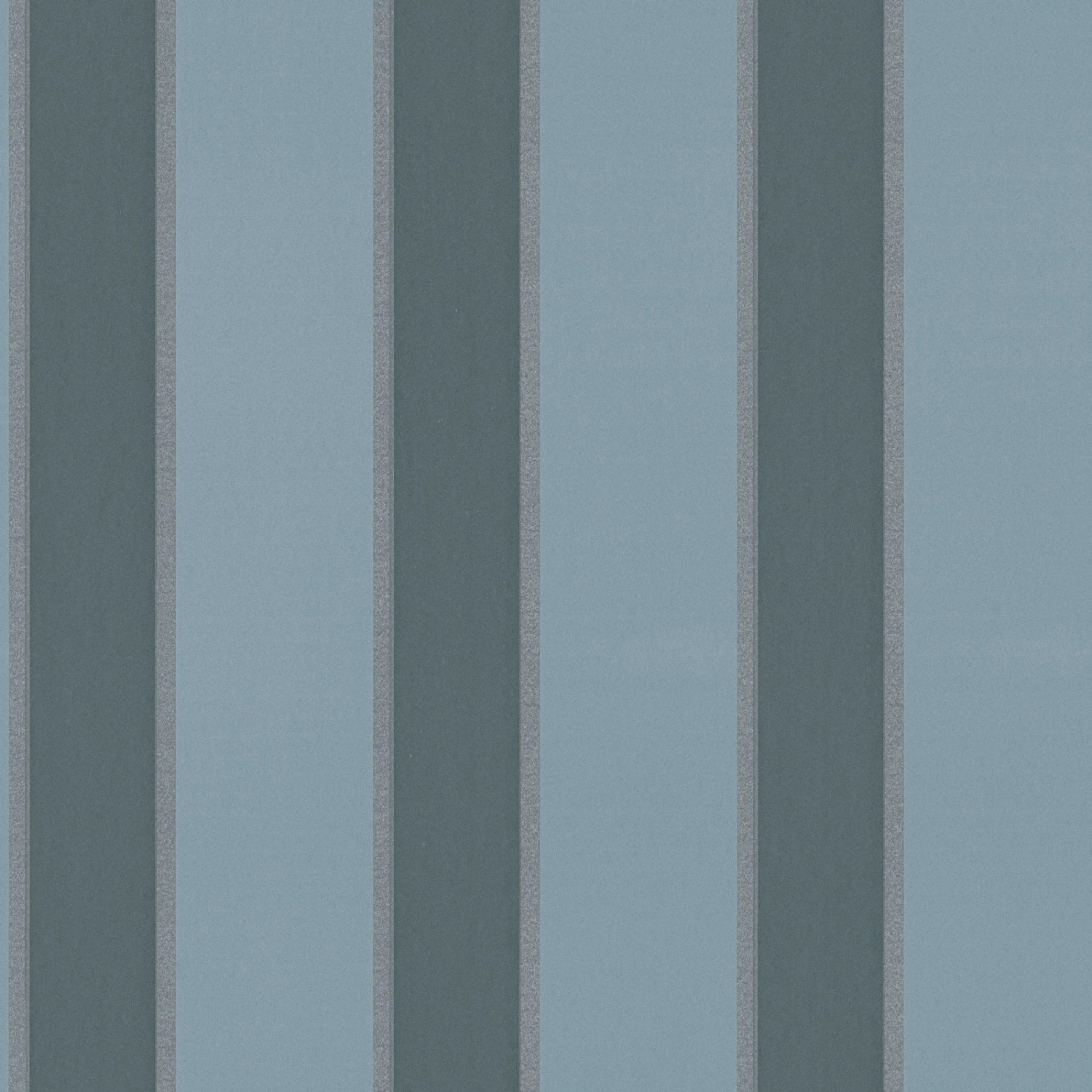 Bricoflor Klassische Tapete in Blau und Silber Dunkelblaue Streifentapete Ideal für Büro und Schlafzimmer Gestreifte Vli