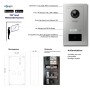 Goliath IP Video Türsprechanlage mit Kamera, 7 Zoll, schwarz/silber, RFID. Sicherheit & Haustechnik.